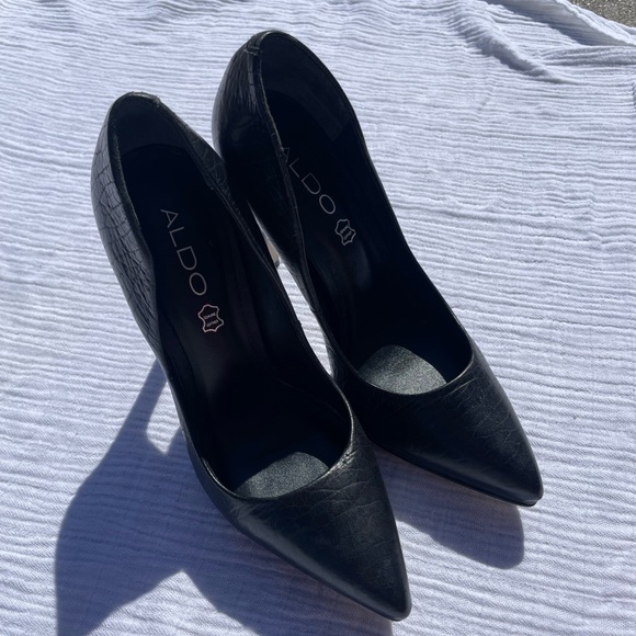 Aldo black heels - Picture 1 of 8